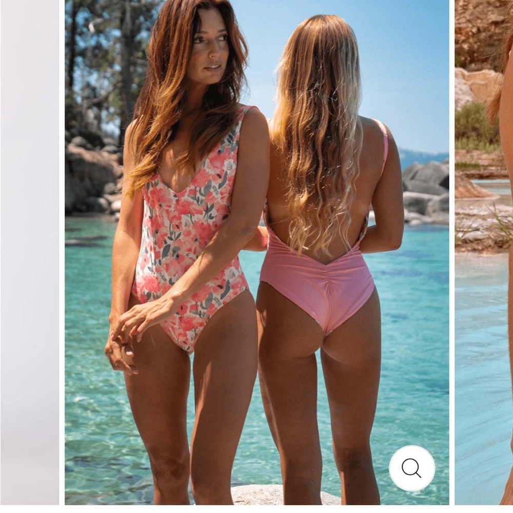Floral Pink reversible One Piece Swimsuit